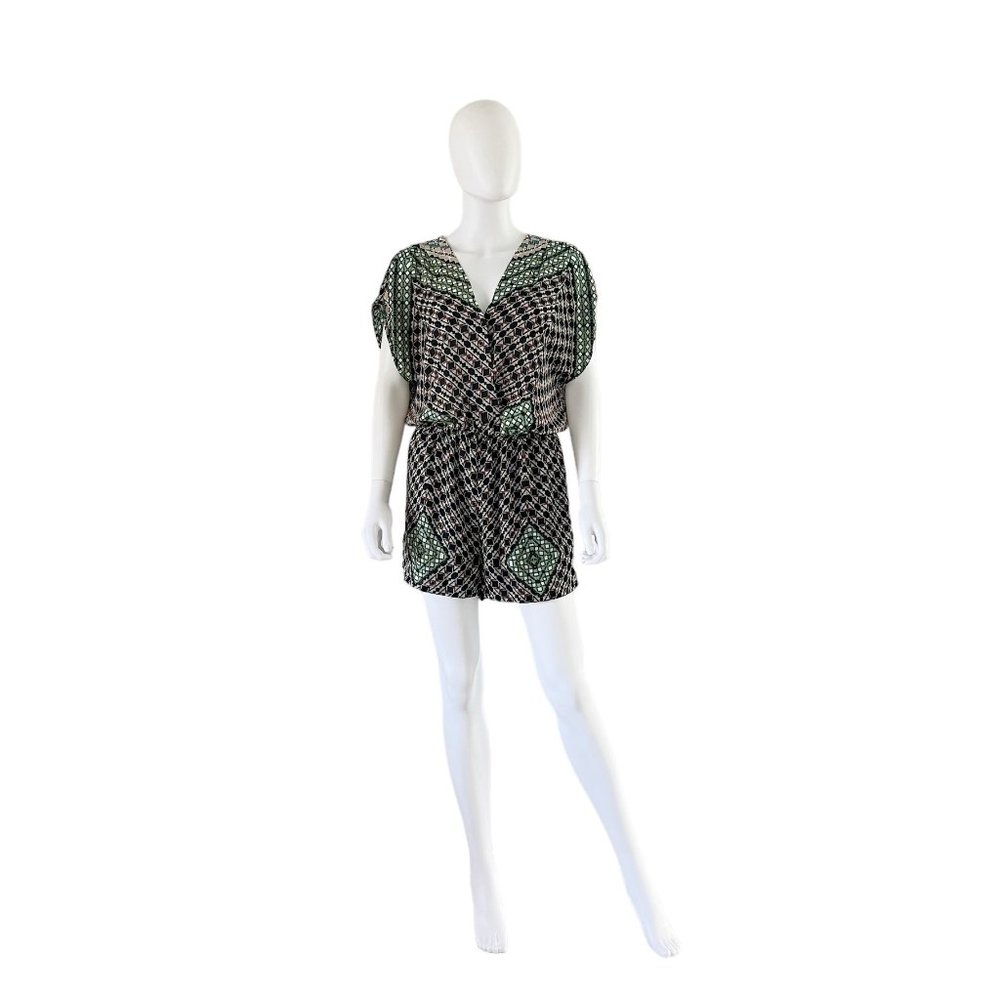 Eight Sixty Geo Print Romper Large
